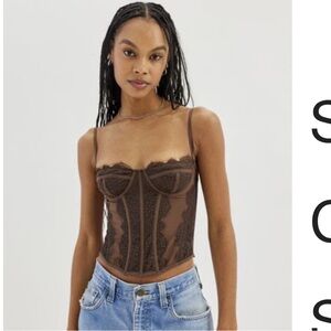 Worn once! Urban outfitters corset top. Sold out online!!